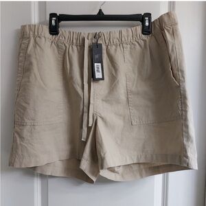 Banana Republic Khaki Women Linen Shorts